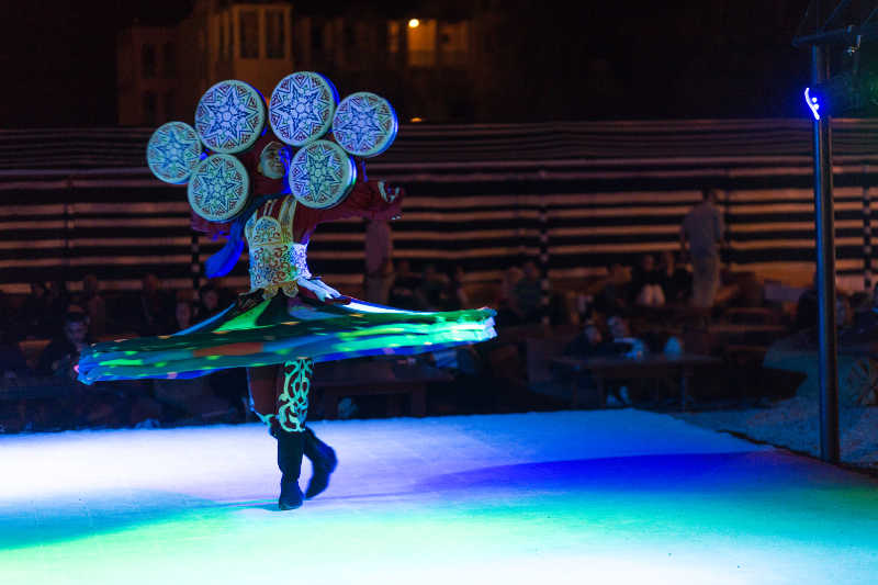 Tanoura show at Taba Heights Resort as an entertainment show