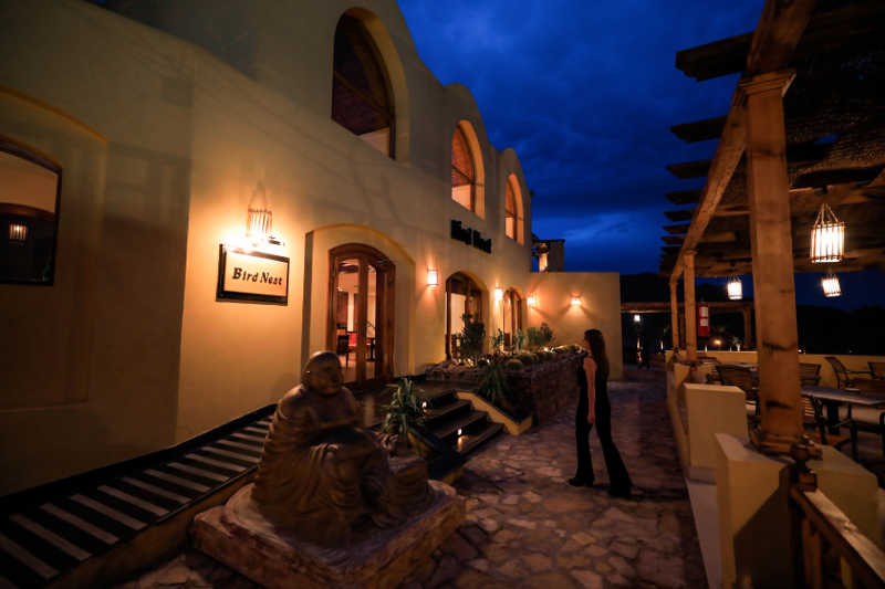 The overview of Bird nest restaurant at Taba Heights Uptown in Sinai Egypt